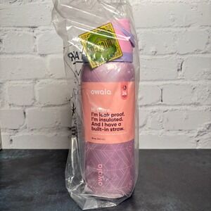 New Owala FreeSip 32oz Wicked Glinda Purple Iridescent Insulated Water Bottle